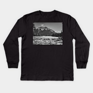 Jasper National Park Mountain Landscape Photo V4 Kids Long Sleeve T-Shirt